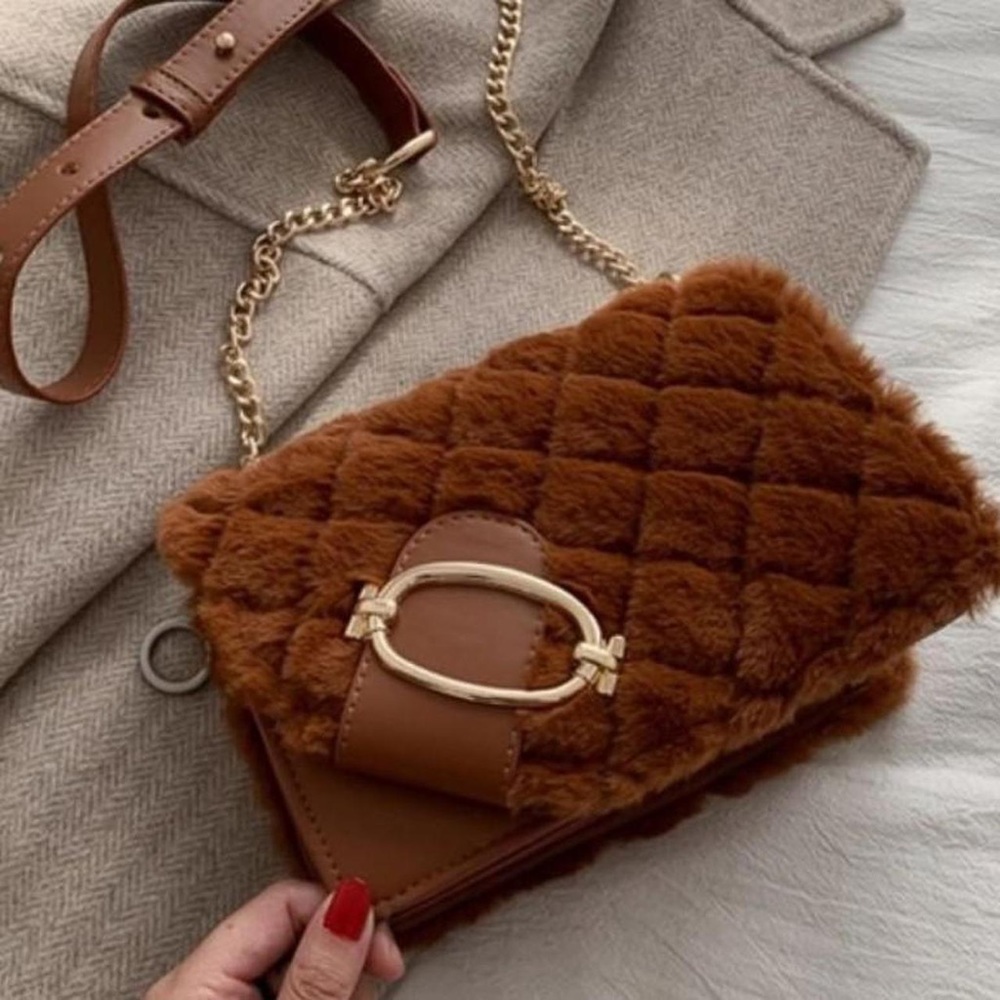 Brand New furry small handbag